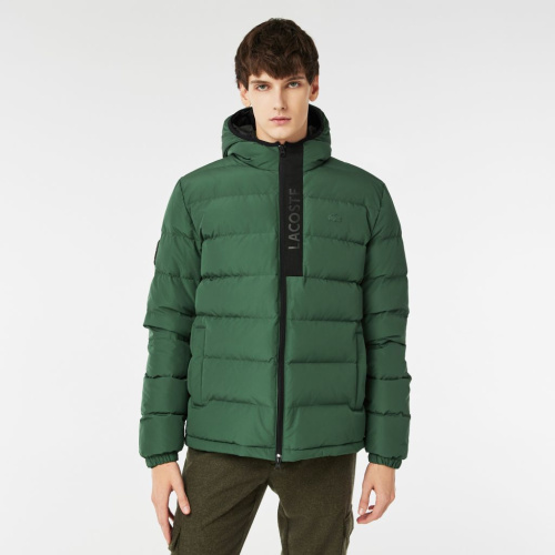 Мужская стёганая куртка Lacoste с капюшоном