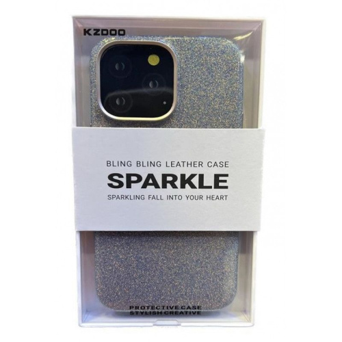 Чехол-накладка Kzdoo Sparkle для iPhone 14 Pro пластиковый (золотой)