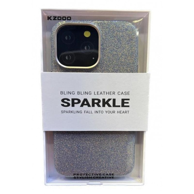 Чехол-накладка Kzdoo Sparkle для iPhone 14 Pro пластиковый (золотой)