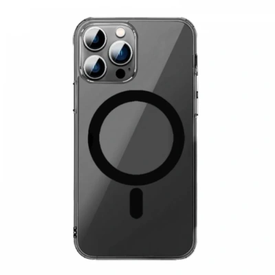 Чехол-накладка Wiwu Crystal Case Magsafe для Apple iPhone 13 пластиковый (прозрачно-черный)
