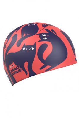 Силиконовая шапочка для плавания Cats