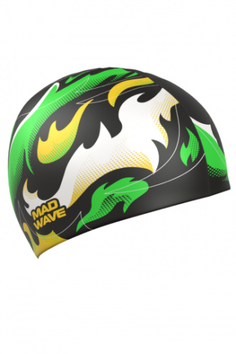 Силиконовая шапочка для плавания Fire