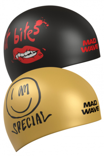 Силиконовая шапочка для плавания It bites reversible