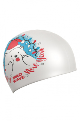 Силиконовая шапочка для плавания Happy New Year