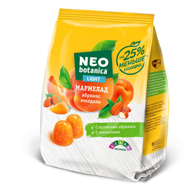 Мармелад Neo-Botanica, абрикос-миндаль, 150 гр