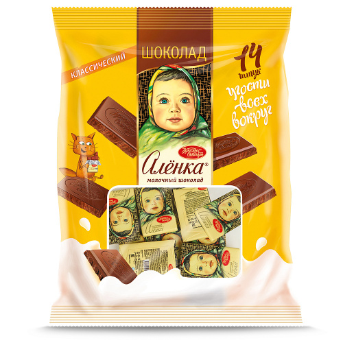 Молочный шоколад Алёнка, Красный Октябрь, 210 гр.