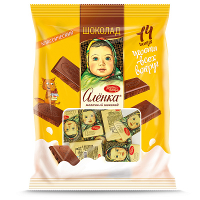 Молочный шоколад Алёнка, Красный Октябрь, 210 гр.