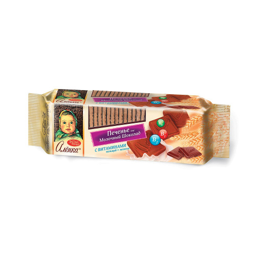 Печенье «Алёнка» со вкусом молочного шоколада, 190 гр.