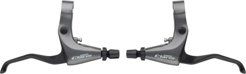Тормозные рукоятки Shimano Claris BL-R2000 для плоского руля (серый комплект (левый+правый))