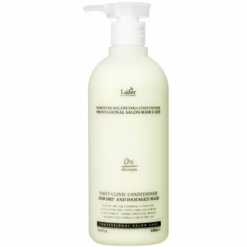 Увлажняющий бессиликоновый бальзам для волос Lador Moisture Balancing Conditioner 530 мл