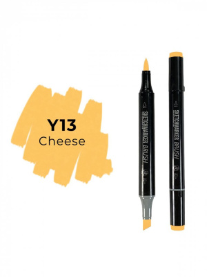 Маркер двухсторонний на спиртовой основе Sketchmarker Brush Цвет Сыр
