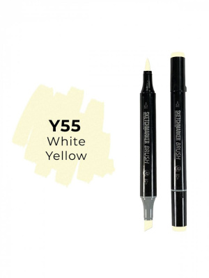 Маркер двухсторонний на спиртовой основе Sketchmarker Brush Цвет Бело-желтый