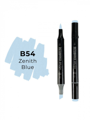 Маркер двухсторонний на спиртовой основе Sketchmarker Brush Цвет Зенит синий