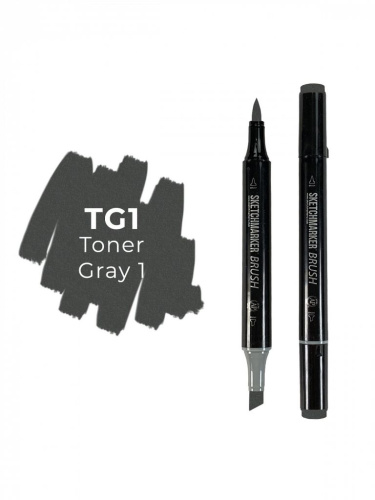 Маркер двухсторонний на спиртовой основе Sketchmarker Brush Цвет Тонированный серый 1