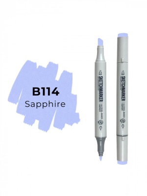 Маркер двухсторонний на спиртовой основе Sketchmarker Цвет Сапфир