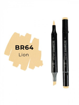 Маркер двухсторонний на спиртовой основе Sketchmarker Brush Цвет Лев
