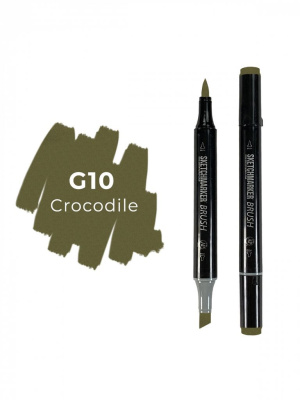 Маркер двухсторонний на спиртовой основе Sketchmarker Brush Цвет Крокодил