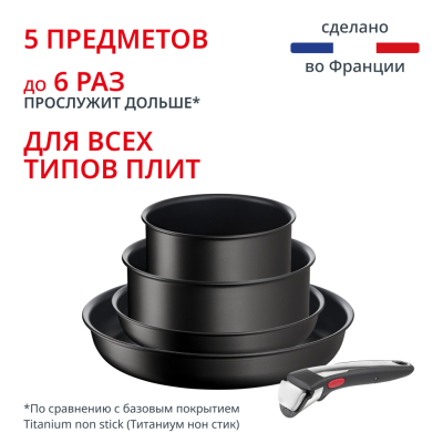 Набор посуды Ingenio Unlimited On из 5 предметов 16/20/22/28 см L3959543