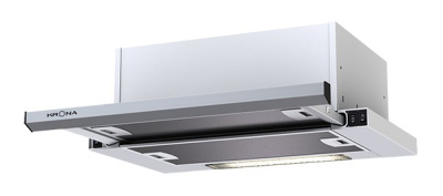 Телескопическая вытяжка KRONA KAMILLA slim 600 INOX ( 2 мотора)