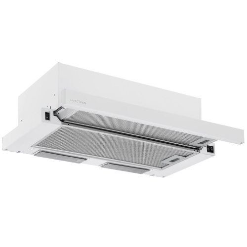 Телескопическая вытяжка KRONA VENDY 600 WHITE (1 мотор)
