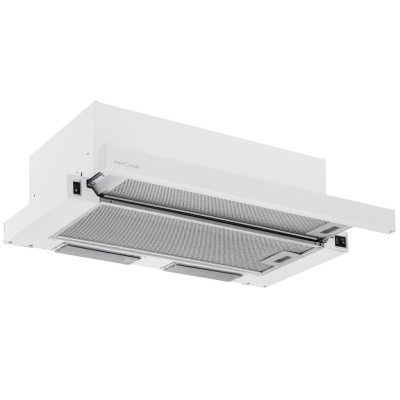 Телескопическая вытяжка KRONA VENDY 600 WHITE (1 мотор)