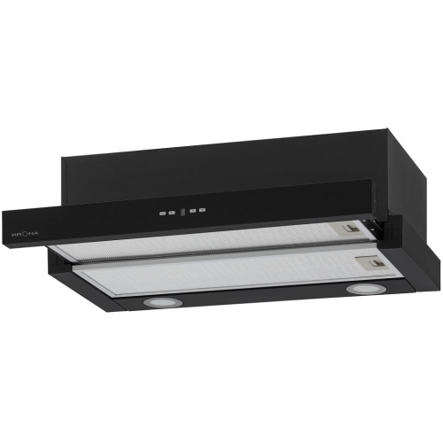 Телескопическая вытяжка KRONA KAMILLA TK 600 BLACK (1 мотор)