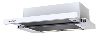 Телескопическая вытяжка KRONA KAMILLA 600 white (1 мотор)