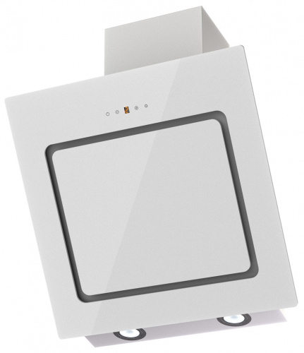 Наклонная вытяжка KIRSA 500 white/white glass sensor