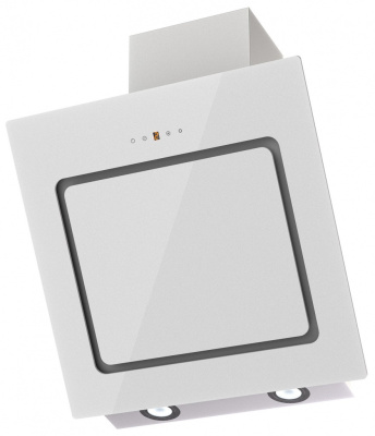Наклонная вытяжка KIRSA 500 white/white glass sensor