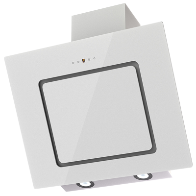 Наклонная вытяжка KIRSA 600 white/white glass sensor