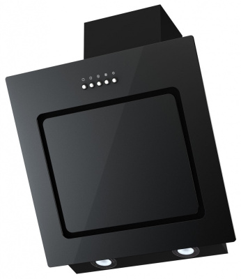 Наклонная вытяжка KIRSA 500 black/black glass