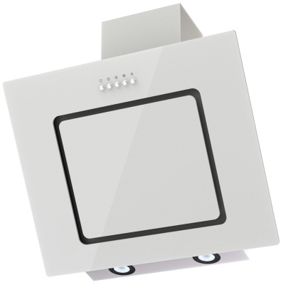 Наклонная вытяжка KIRSA 600 white/white glass