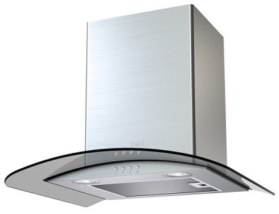 Т-образная вытяжка ELEANORA 600 inox/dark glass electronic
