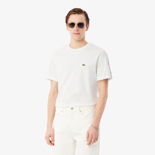 Мужская хлопковая футболка Lacoste стандартного кроя