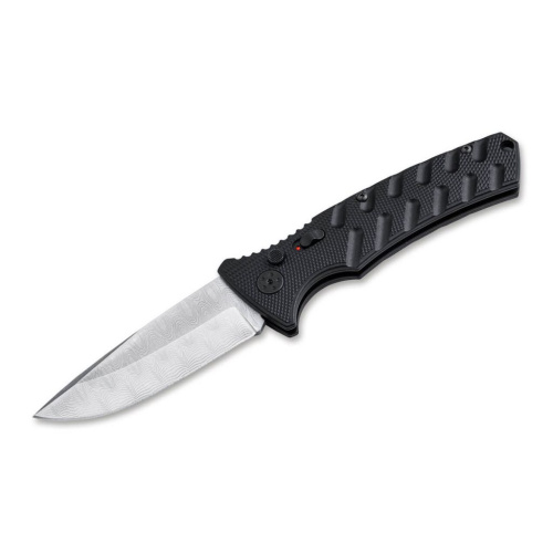 Автоматический складной нож Boker Plus Strike, сталь дамаск, рукоять алюминий