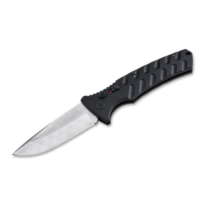 Автоматический складной нож Boker Plus Strike, сталь дамаск, рукоять алюминий
