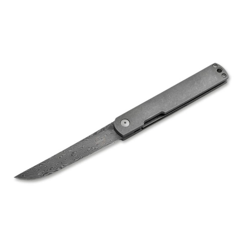 Складной нож Boker NORI, сталь дамаск, рукоять титан