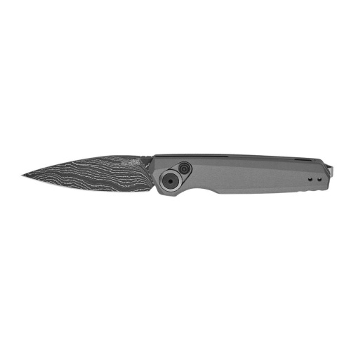 Автоматический нож Kershaw Launch 18, сталь Damascus, рукоять алюминий, серый