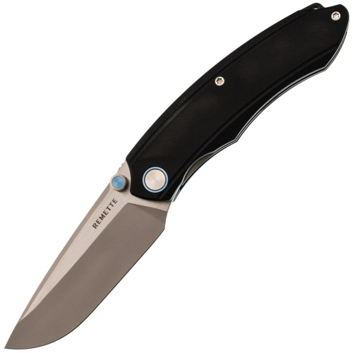 Складной нож Remette Wild Species, сталь 14C28N, рукоять G10, черный