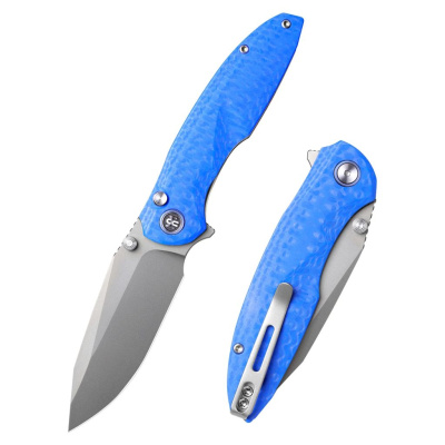 Складной нож Remette Cool Whale, сталь 14C28N, рукоять G10, синий