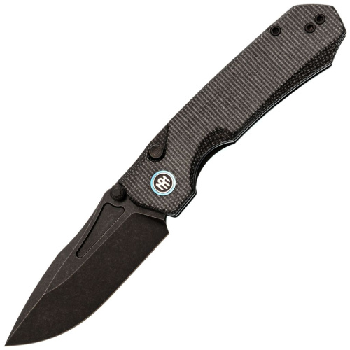 Складной нож Remette Rhino, сталь Sandvik 14C28N, рукоять микарта, черный