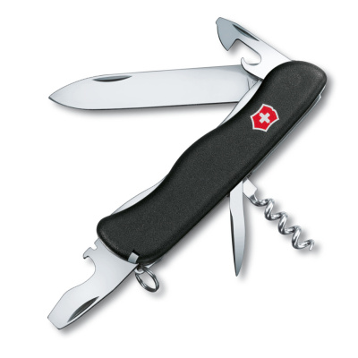 Нож перочинный Victorinox Picknicker, сталь X55CrMo14, рукоять Nylon, черный, 11 функций, 111мм