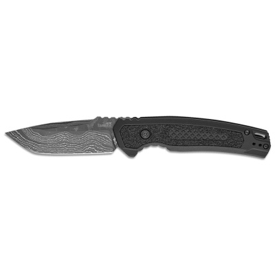 Автоматический нож Kershaw Launch 16, сталь Damascus, рукоять алюминий, черный