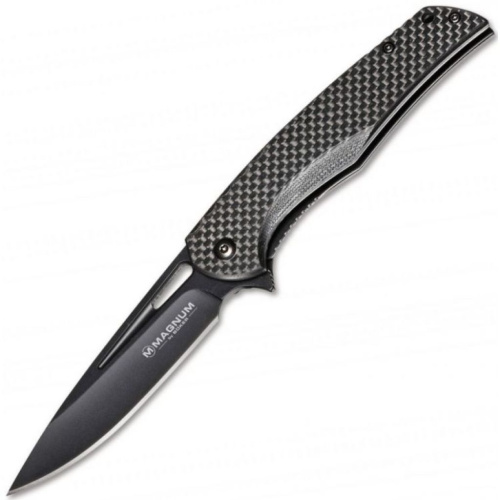Складной нож Boker Magnum Black Carbon, сталь 440A, рукоять G10/карбон