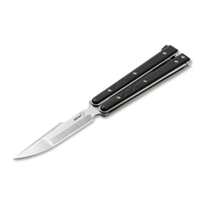 Складной нож-бабочка Boker Plus Balisong, сталь 440C, рукоять G10