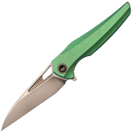 Складной нож TUOTOWN Magpie, сталь M390, рукоять Crystal Titanium Green