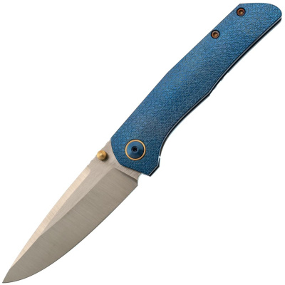 Складной нож Assassin knives Argo 2.0, сталь M398, рукоять титан, синий