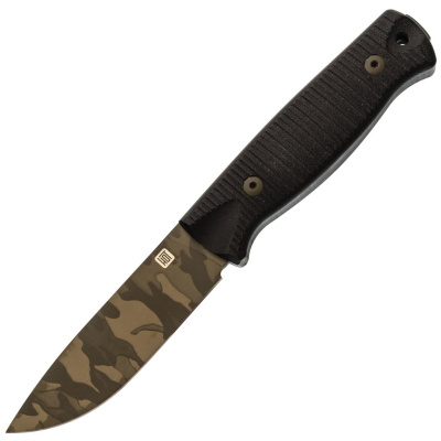 Охотничий нож Hot Knife Hoot, сталь D2 cerakote camo, рукоять черная микарта