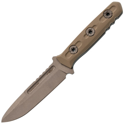 Тактический нож N.C.Custom Parachuter сталь AUS-10, покрытие Stonewash, рукоять Tan G10