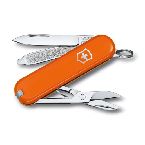 Нож перочинный Victorinox Classic SD Colors, Mango Tango, оранжевый, 7 функций, 58мм